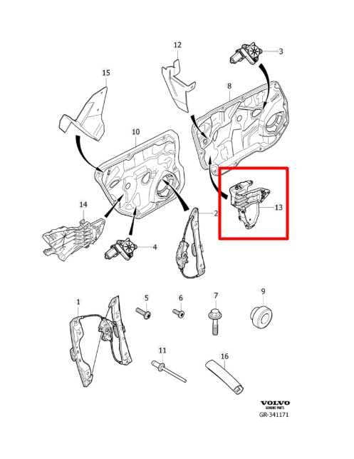 15-16 Volvo S60 T5 Premier 2.0L Front Door Driver Left Side Window Motor Bracket - Alshned Auto Parts
