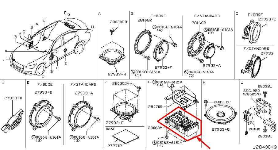 2016-2017 Infiniti Q50 Premium Bose Sound System Amplifier Amp 28061-4HK4A OEM - Alshned Auto Parts