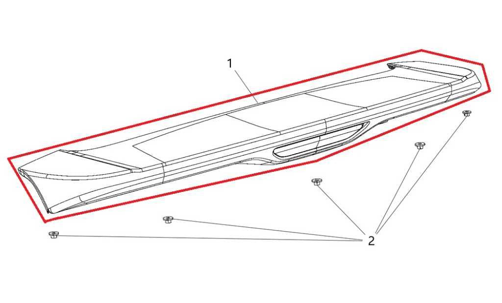 14-21 Jeep Grand Cherokee Summit Rear Liftgate Upper Spoiler Molding 68217495AA - Alshned Auto Parts