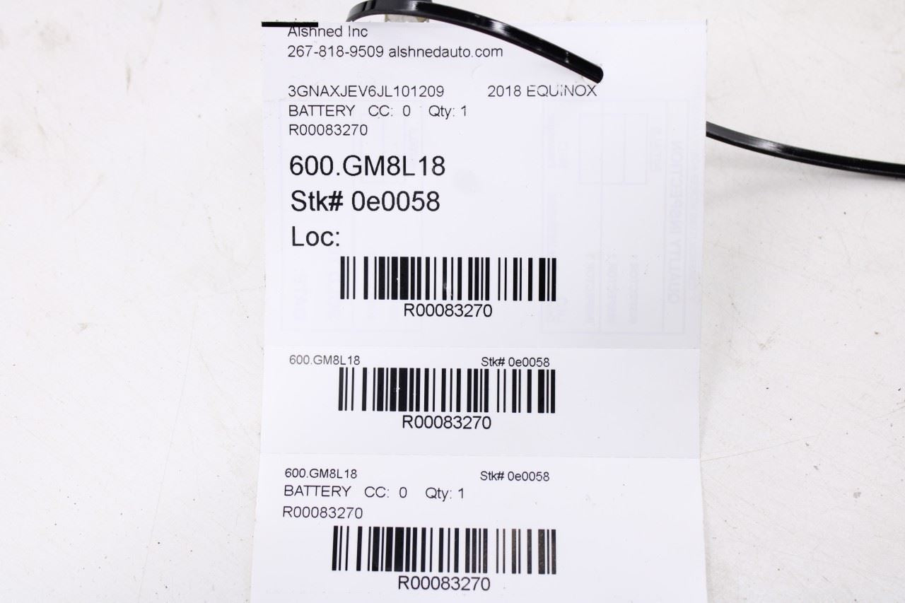 2018-2024 Chevrolet Equinox Gmc Terrain 1.5L Negative Battery Cable with Sensor - Alshned Auto Parts
