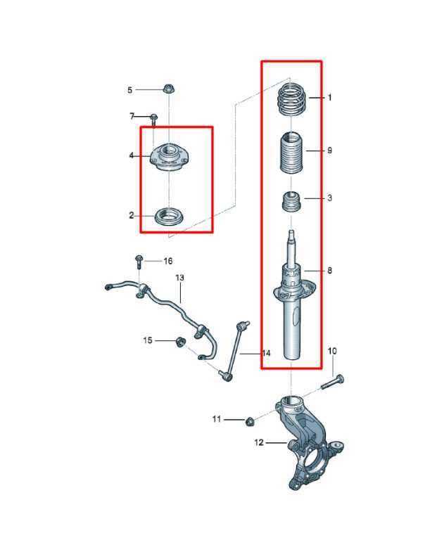 13-18 Volkswagen Jetta Sport 1.8L FWD Front Driver LH Side Shock Strut Absorber1