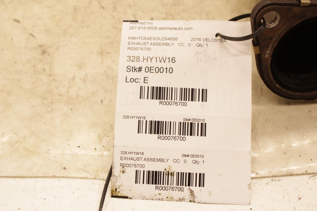 15-17 Hyundai Veloster Turbo 1.6L Front Exhaust System Muffler Pipe 28610-A2500 - Alshned Auto Parts