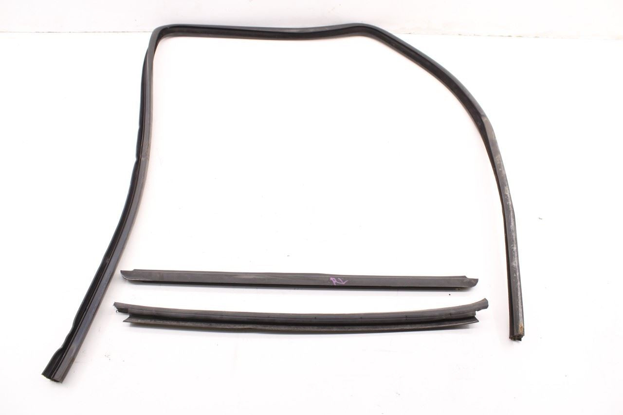99-16 Ford F-250 Crew Cab Lariat Rear Left Door Run Channel w/ Weatherstrip Set - Alshned Auto Parts