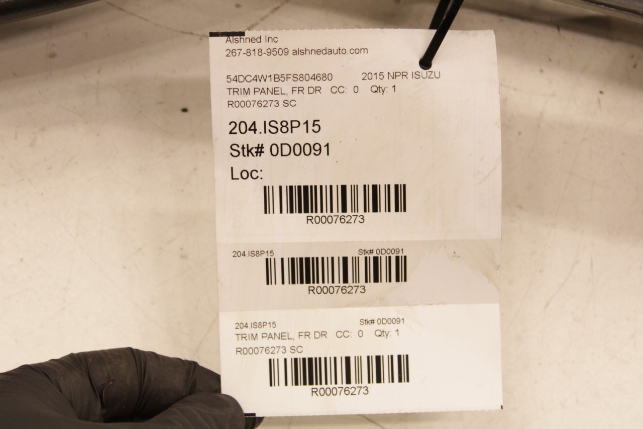 2012-2020 ISUZU NPR HD Front Left Driver Side Door Trim Panel 8974053066 OEM - Alshned Auto Parts