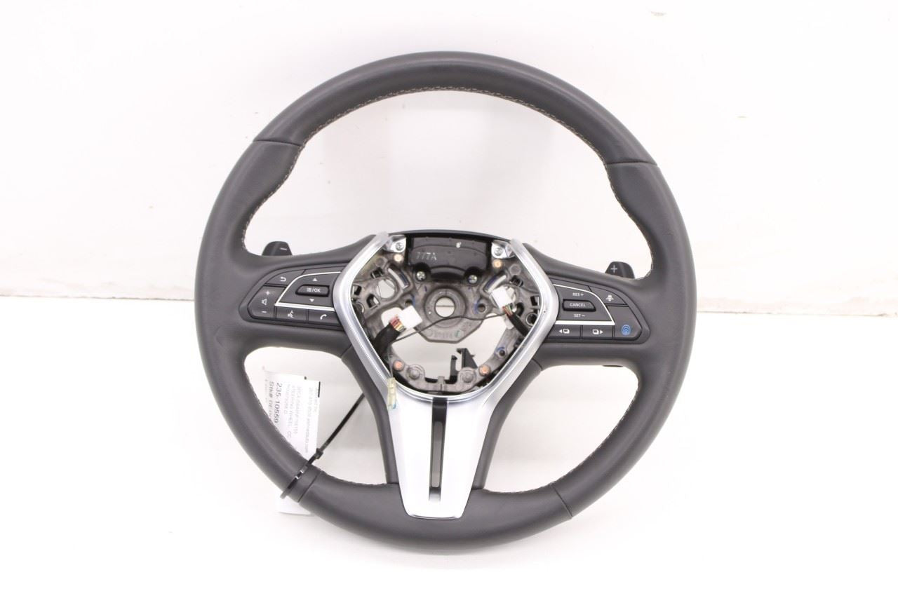 2019-2025 Infiniti QX50 Luxe 2.0L FWD Steering Wheel Leather w/ Control Buttons - Alshned Auto Parts