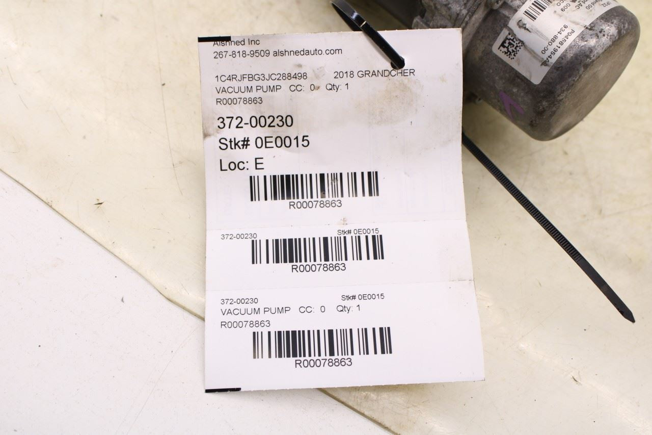 2016-2021 Jeep Grand Cherokee Limited 3.6L Vacuum Pump 4581954AB OEM - Alshned Auto Parts