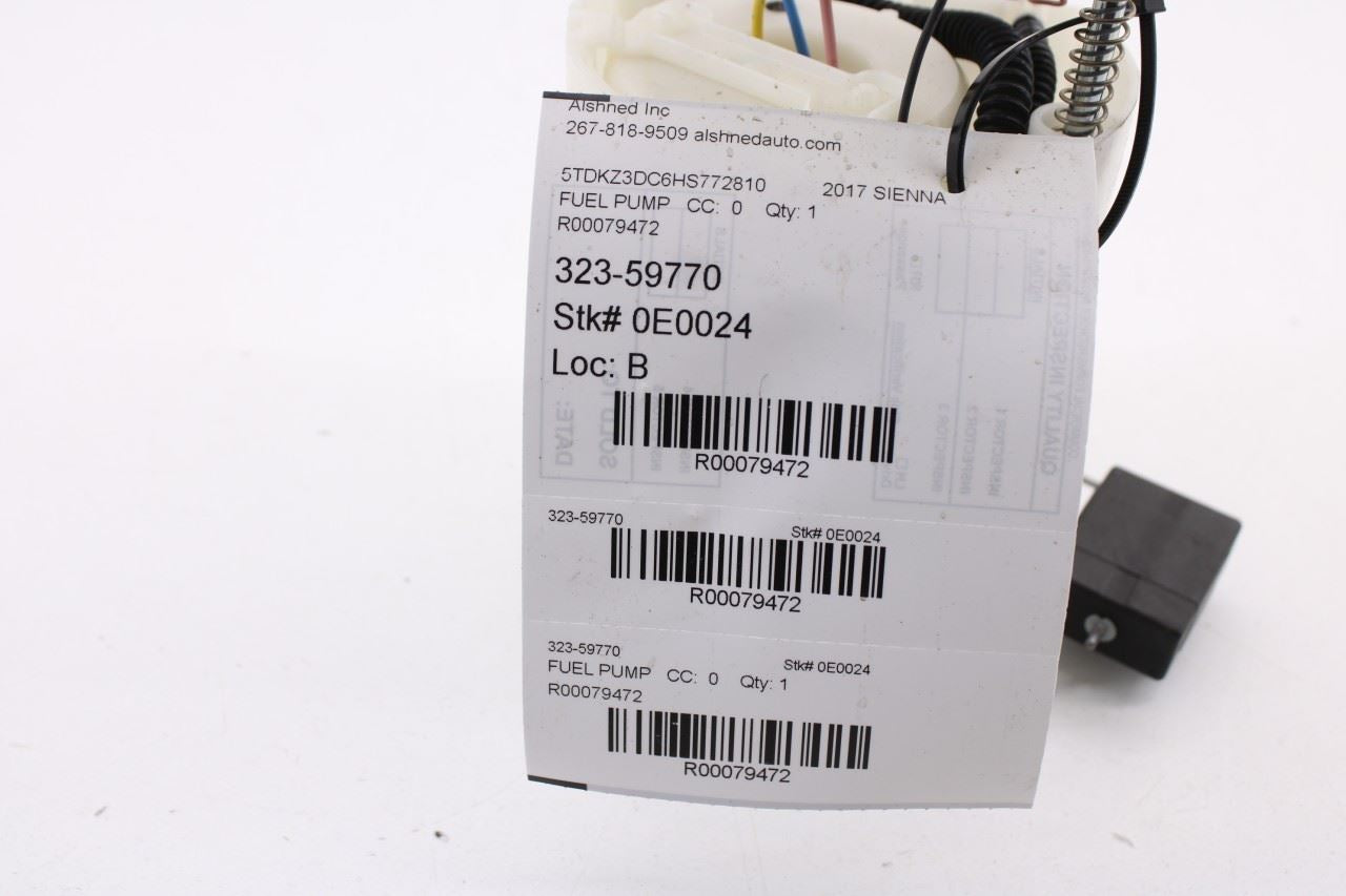 2016-2020 Toyota Sienna LE 3.5L In Tank Fuel Pump Assembly 77020-08070 OEM - Alshned Auto Parts