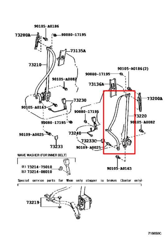 2014-2020 Toyota Sienna LE 3.5L FWD Front Driver Left Side Seat Belt Retractor - Alshned Auto Parts