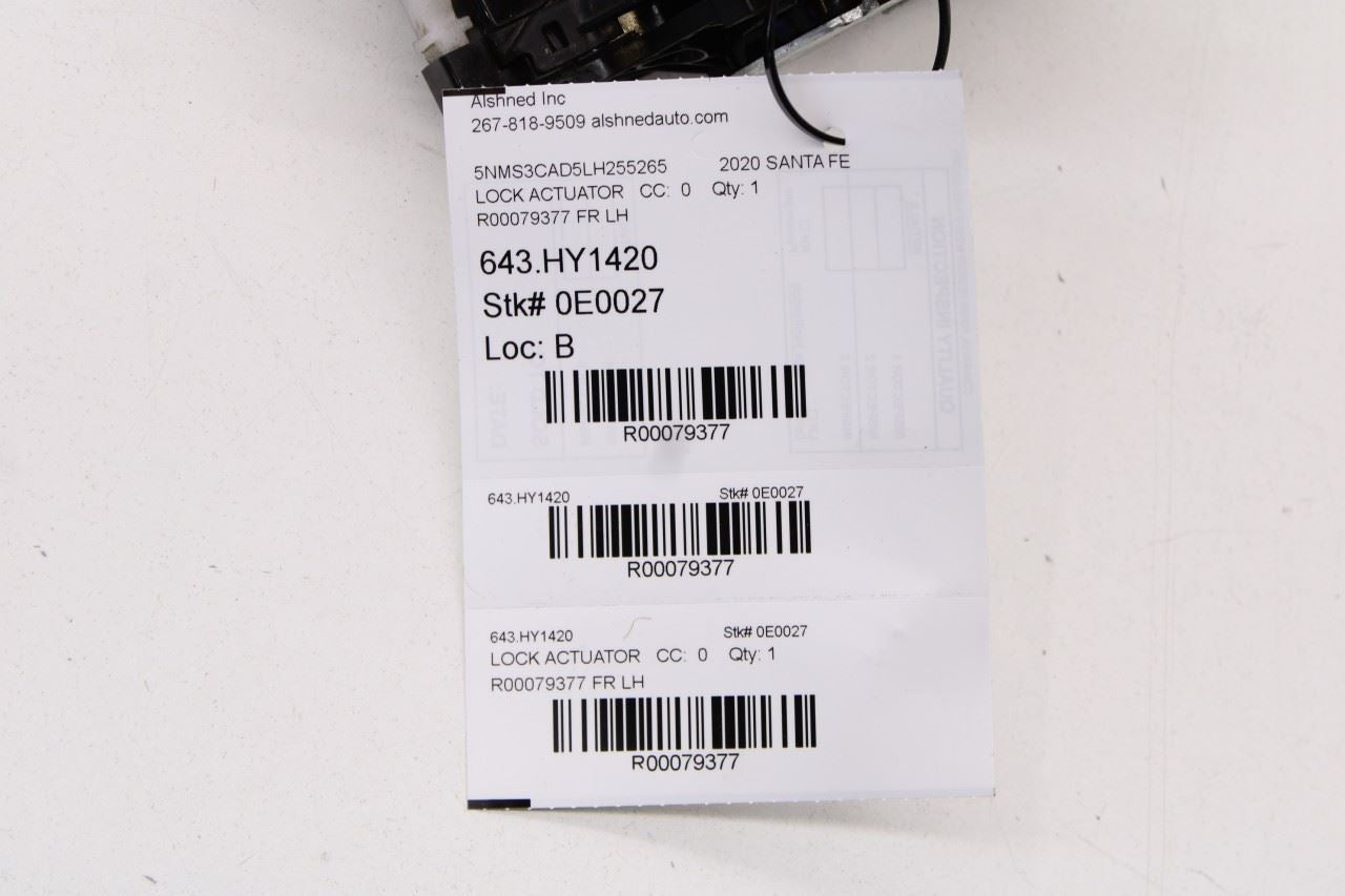 2019-2023 Hyundai Santa Fe SEL Rear Left Door Lock Latch Actuator 81410S1010 OEM - Alshned Auto Parts