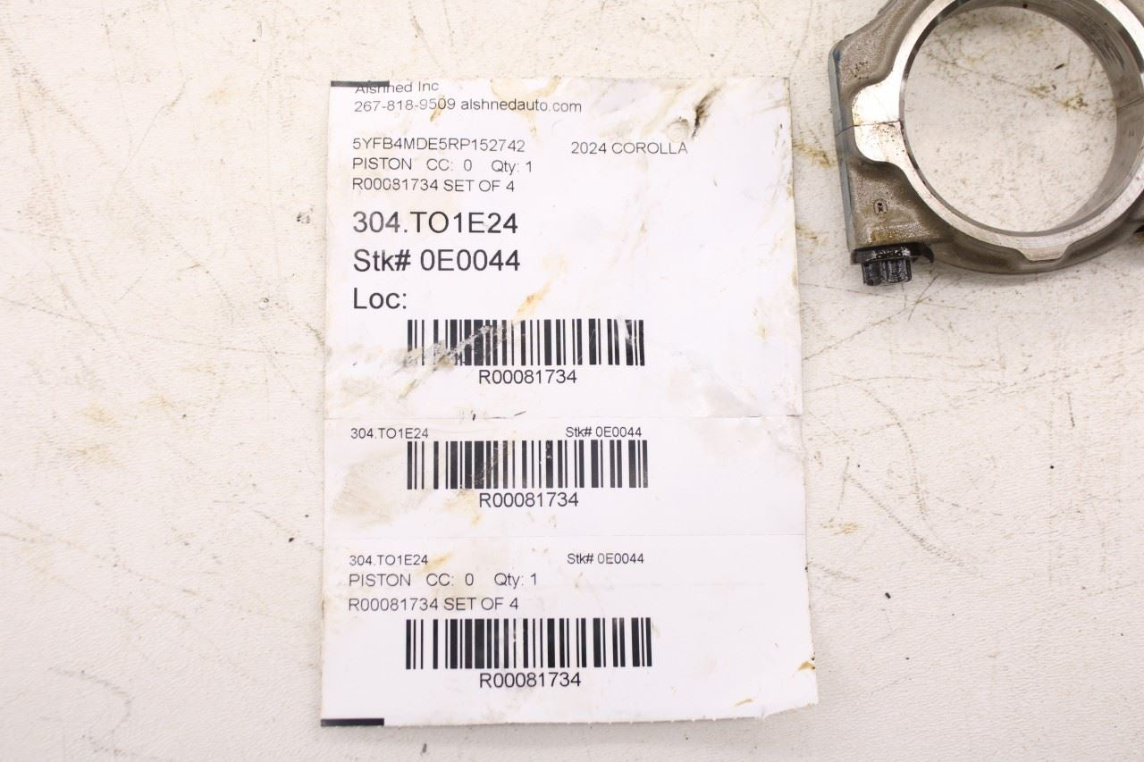 20-24 Toyota Corolla LE 2.0L Engine Piston w Connecting Rod Set of 4 13101-F201018