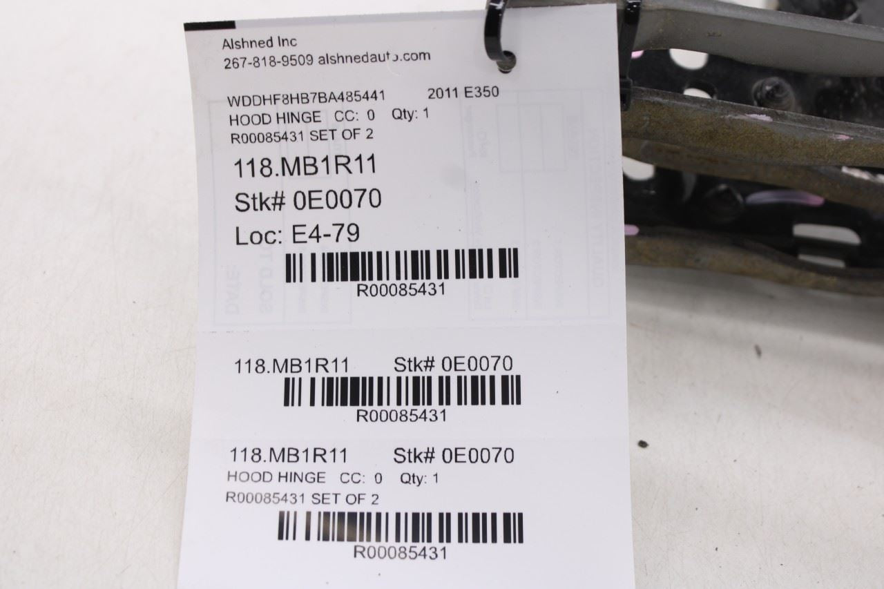 2010-2016 Mercedes-Benz E 350 Luxury 4Matic Front Right and Left Side Hood Hinge - Alshned Auto Parts
