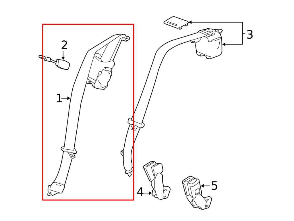 17-19 Buick LaCrosse Premium 3.6L AWD Rear Left Side 2nd Row Seat Belt Retractor1