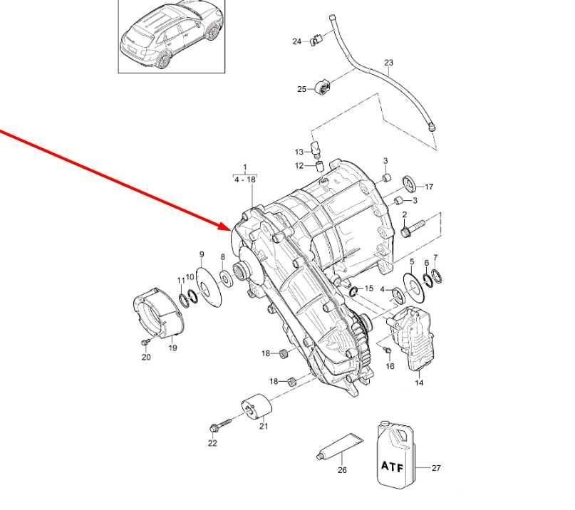 2011-2018 Porsche Cayenne S 4.8L AWD Transfer Case 95834101010 OEM2