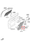 19-23 Hyundai Santa Fe SEL 2.5L AWD Rear Left Side Door Power Window Glass Motor - Alshned Auto Parts