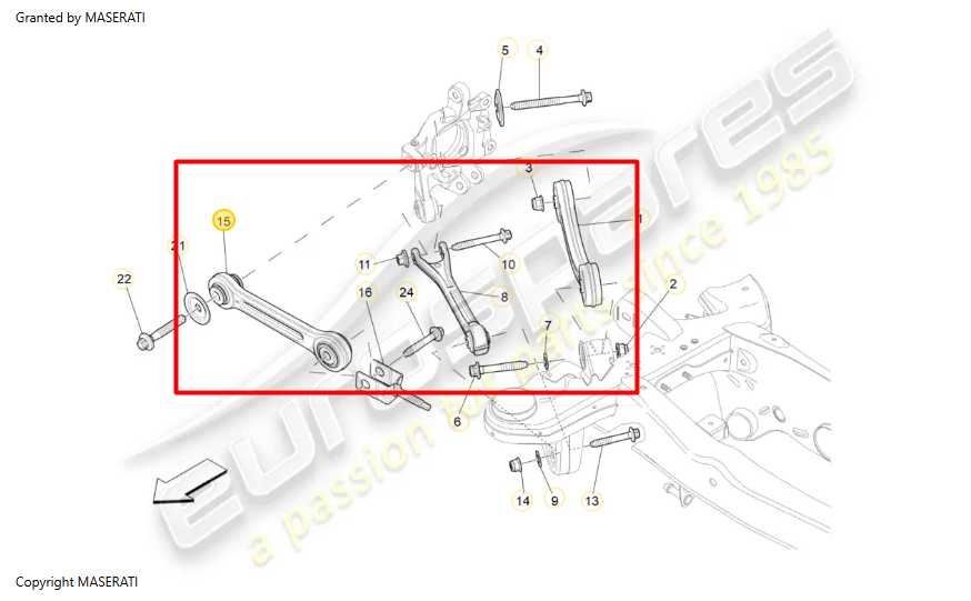 2014-21 Maserati Ghibli S Q4 AWD Rear Suspension Right Side Control Arm Set of 5 - Alshned Auto Parts