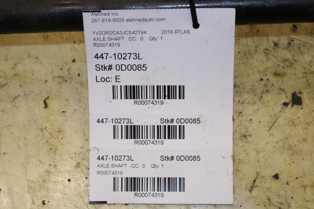 2018-2021 Volkswagen Atlas S AWD Rear Left Driver Side CV Axle Drive Half Shaft - Alshned Auto Parts