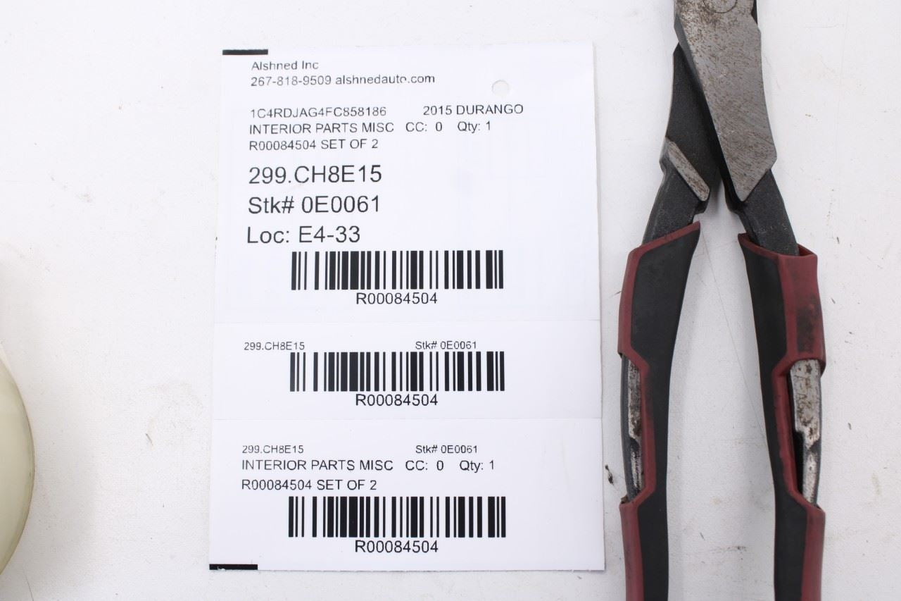 2014-15 Dodge Durango SXT Front Right and Left A-Pillar Interior Trim 1GG51DX9AE12