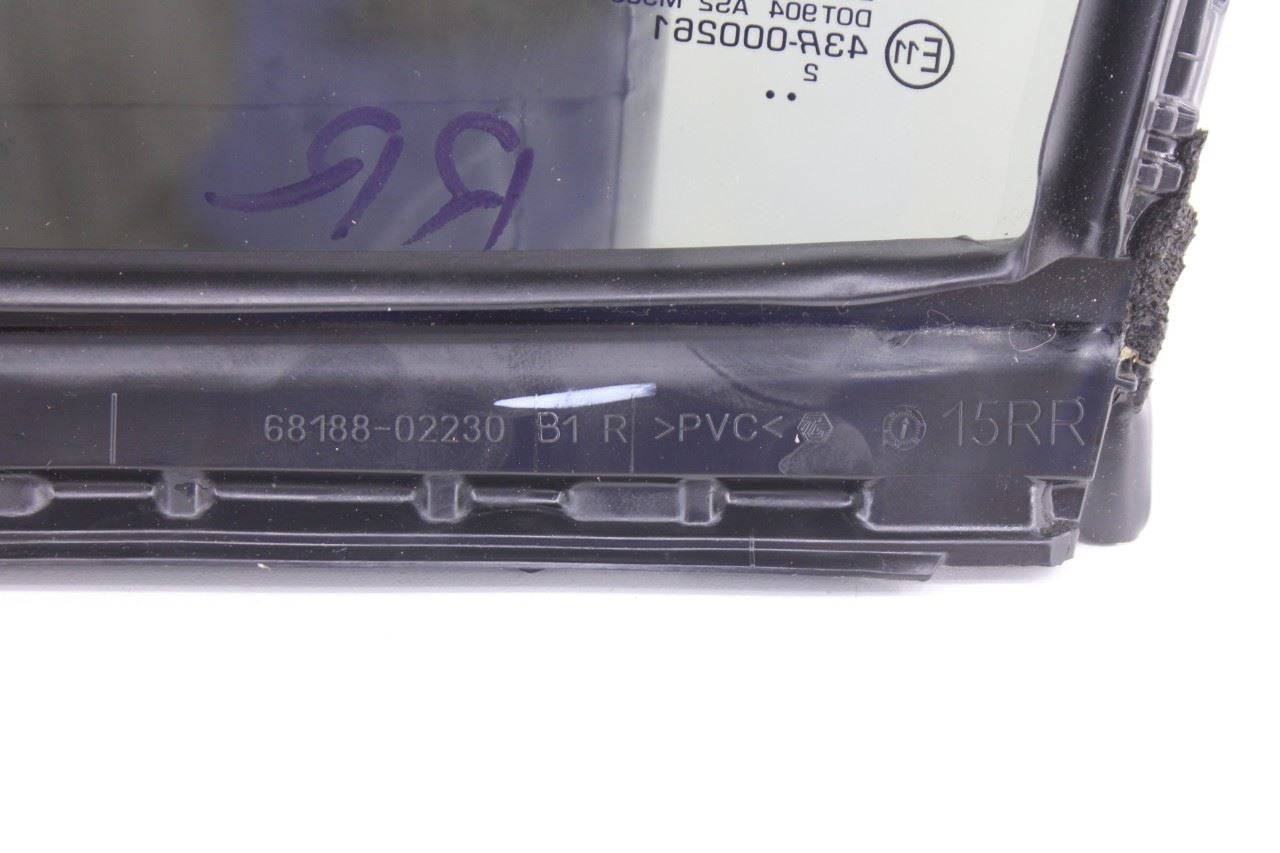 2020-2025 Toyota Corolla LE Rear Right Passenger Side Door Quarter Window Glass7