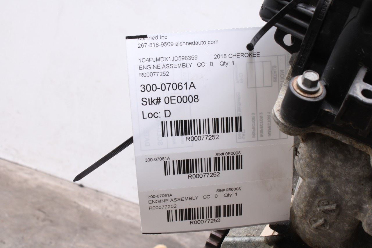 2014-2022 Jeep Cherokee Limited 3.2L Engine VIN X 8th dgt One Piece Oil Pan 86K - Alshned Auto Parts