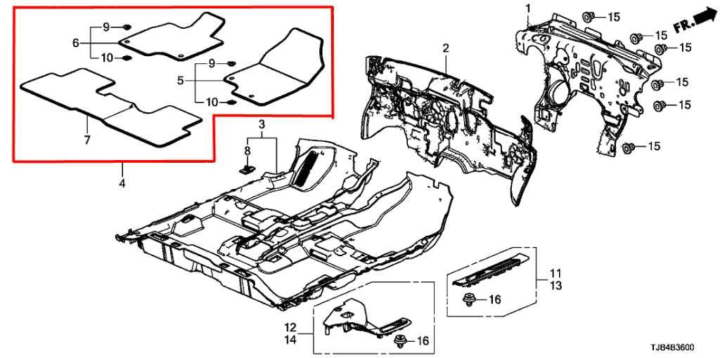 19-25 Acura RDX SH-AWD Front Rear Right and Left Interior Carpet Floor Mats Set - Alshned Auto Parts