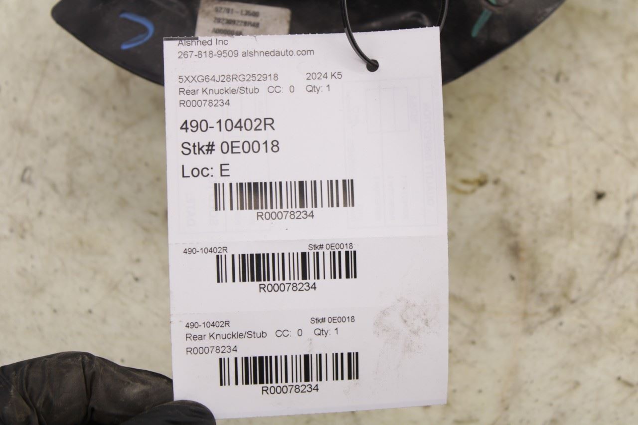 2021-24 Kia K5 GT-Line Rear Right Passenger Side Spindle Knuckle Hub 52711-L3500 - Alshned Auto Parts