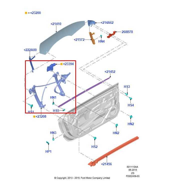 2015-2023 Ford Mustang Conv V6 Front Right Side Door Window Regulator w/ Motor - Alshned Auto Parts