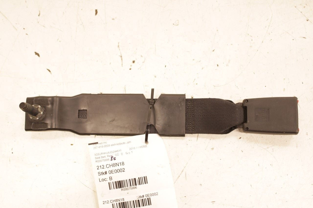 13-18 Ram 2500 Tradesman Crew Cab Rear Driver Left Side 2nd Row Seat Belt Buckle - Alshned Auto Parts