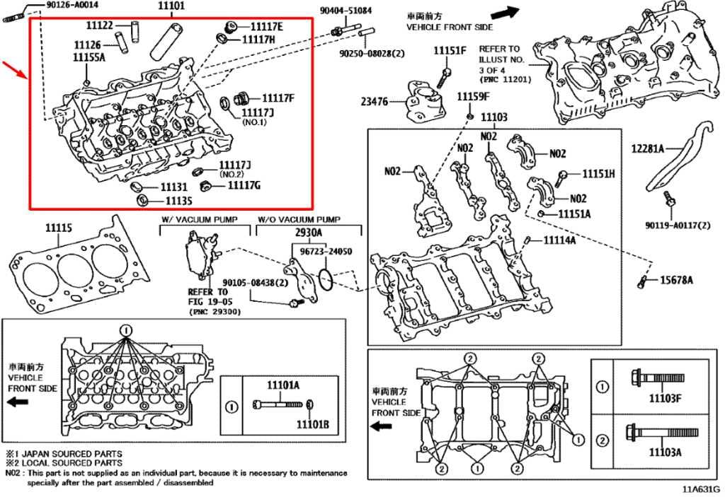 2016-23 Toyota Tacoma SR5 3.5L 6 cyl 2GRFKS Right Side Engine Cylinder Head Assy1
