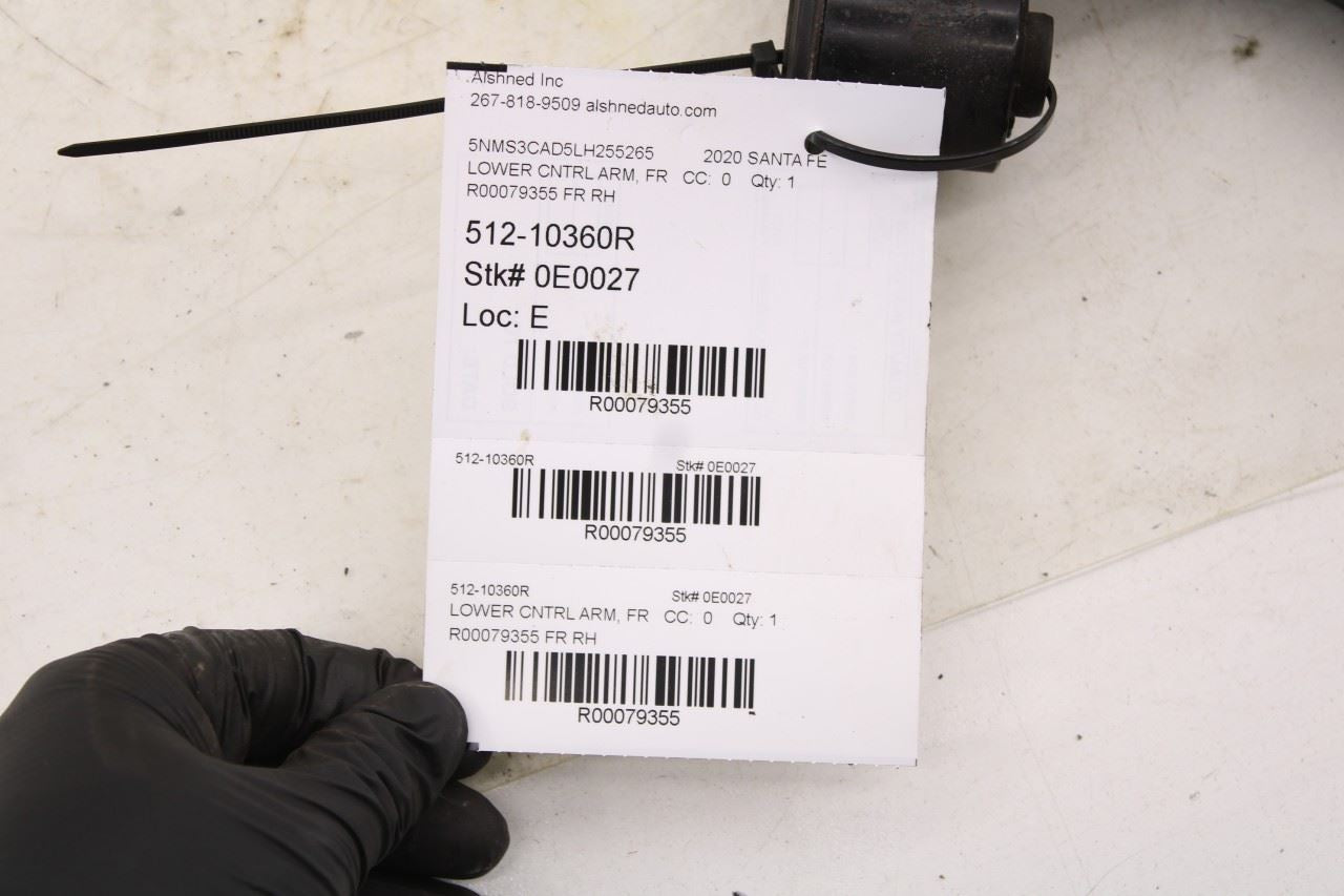 2019-20 Hyundai Santa Fe SEL 2.4L AWD Front Right Lower Control Arm 54501-S1050 - Alshned Auto Parts