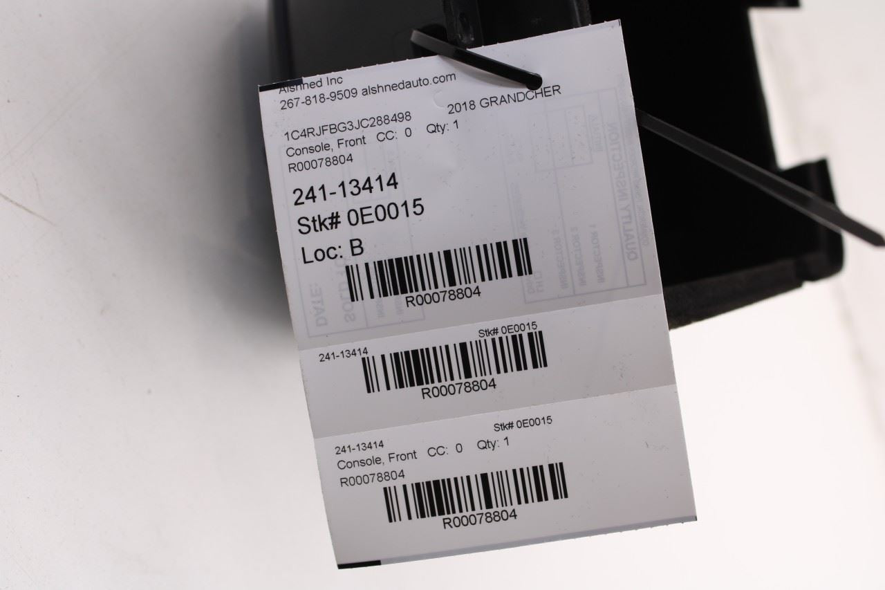 14-21 Jeep Grand Cherokee Limited Center Console Right Split Bin Box C01374003BL - Alshned Auto Parts