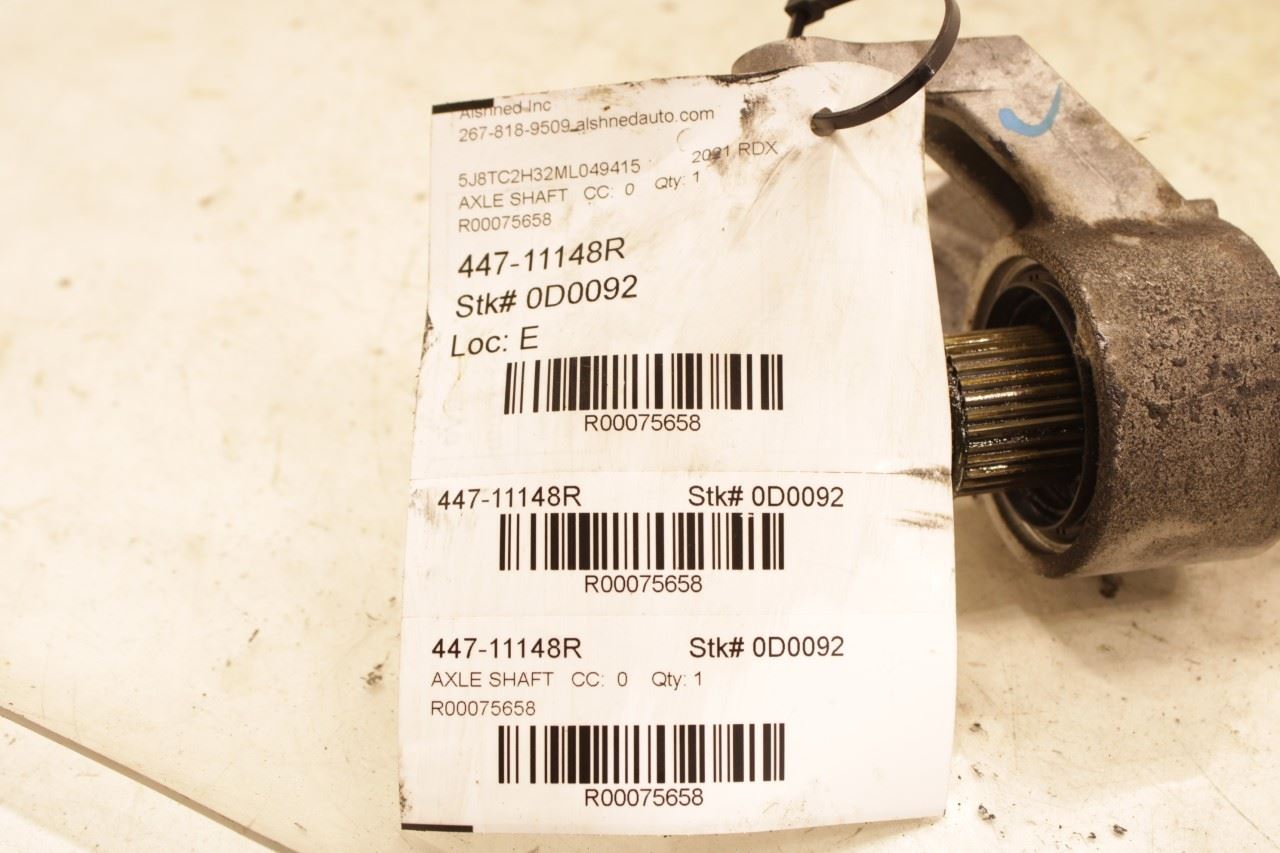 2019-21 Acura RDX SH-AWD 2.0L AWD Front Right Side Inner Intermediate Axle Shaft - Alshned Auto Parts