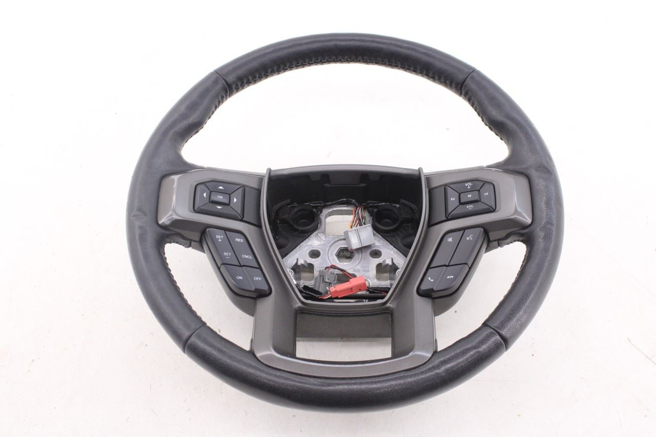 18-21 Ford Expedition Max XLT 3.5L 4WD Steering Wheel Leather w/ Control Buttons - Alshned Auto Parts