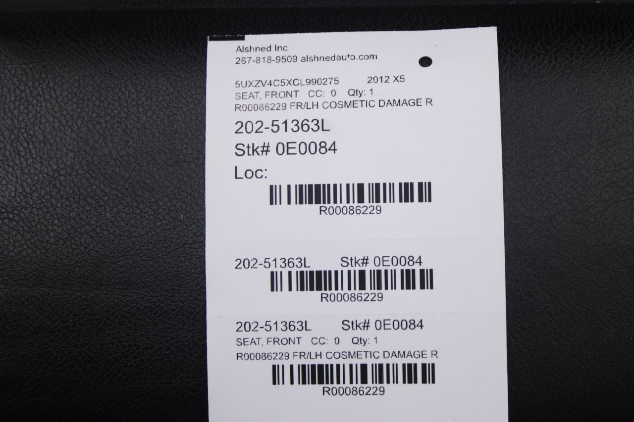 07-13 BMW X5 xDrive35i 3.0L AWD Front Driver Left Side Seat Full Complete *ReaD*20