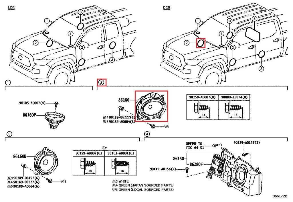 08-23 Toyota Tacoma Limited Front Right Door JBL Audio Sound Speaker 8616004130 - Alshned Auto Parts