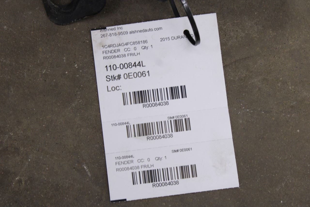 2011-2026 Dodge Durango SXT Front Left Driver Side Fender Panel 68263747AA OEM10