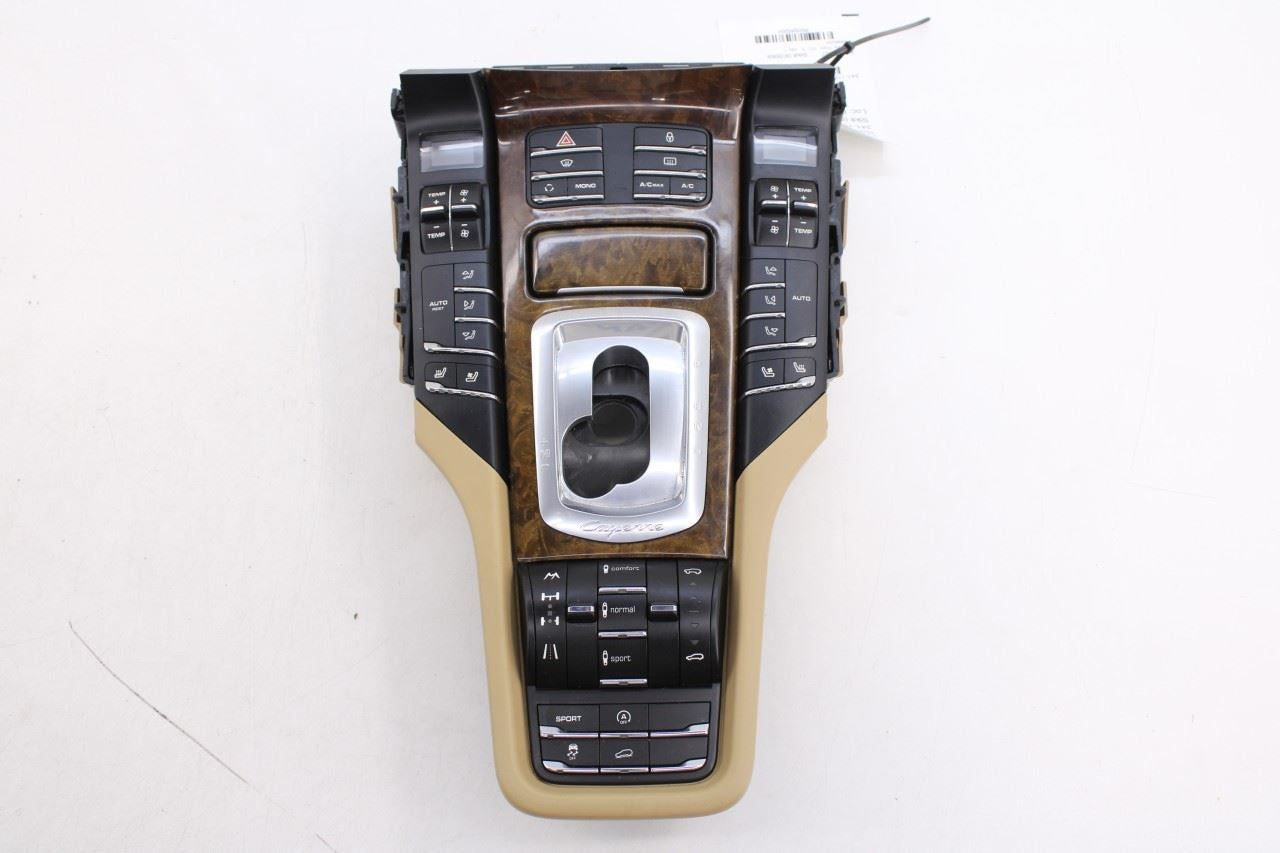 2013-14 Porsche Cayenne S Center Console Shifter Trim w/ Multi Control Switches - Alshned Auto Parts