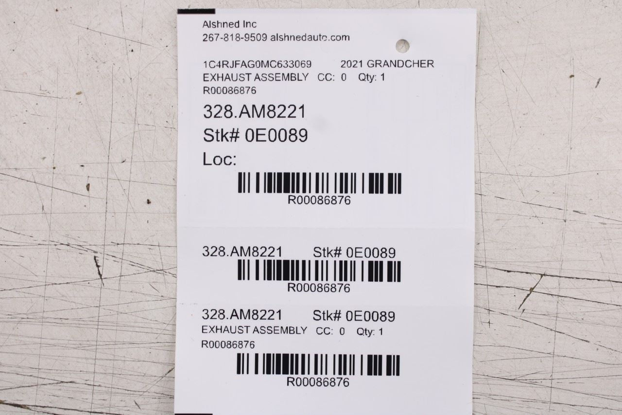 2013-2021 Jeep Grand Cherokee Laredo X 4x4 3.6L Exhaust Center Middle Muffler - Alshned Auto Parts