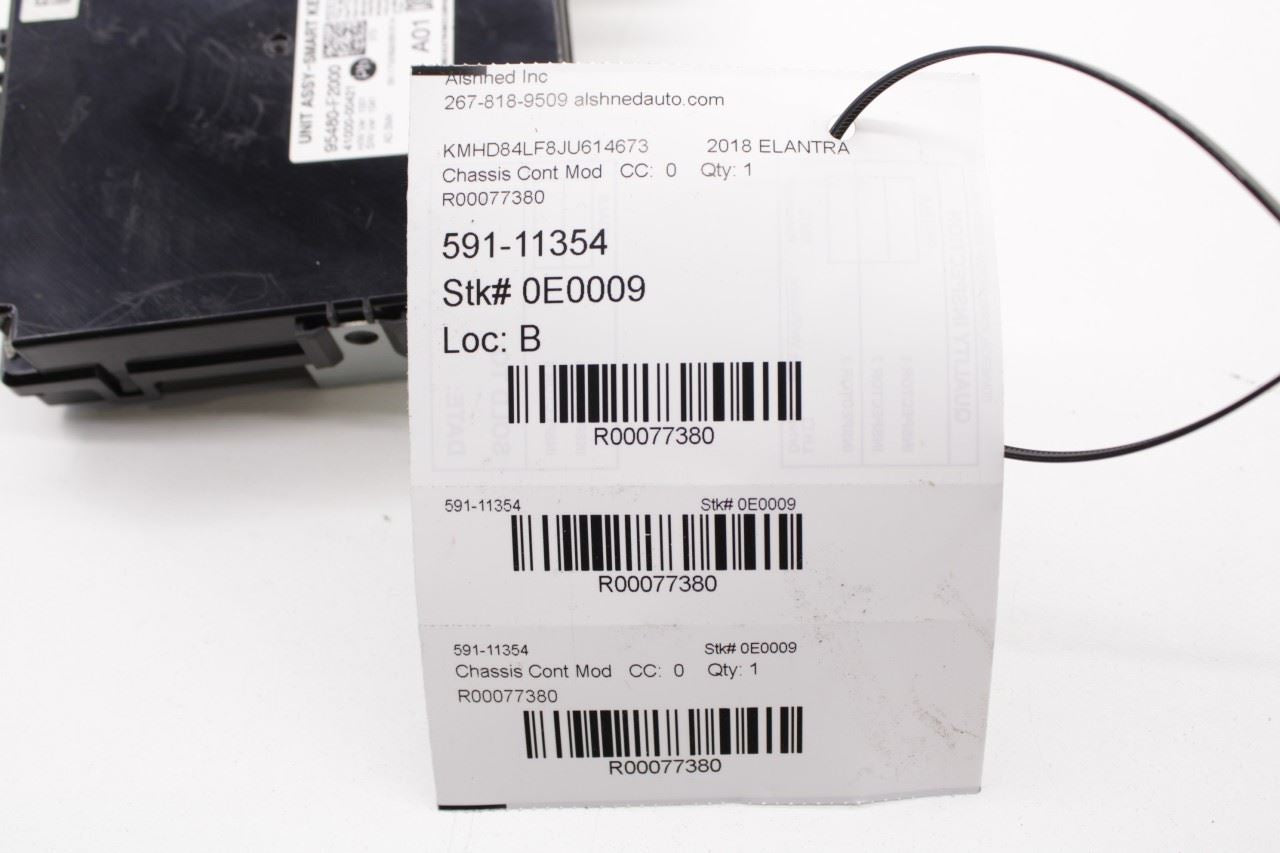 2016-2018 Hyundai Elantra Value Edition Theft Locking Smart Key Control Module - Alshned Auto Parts