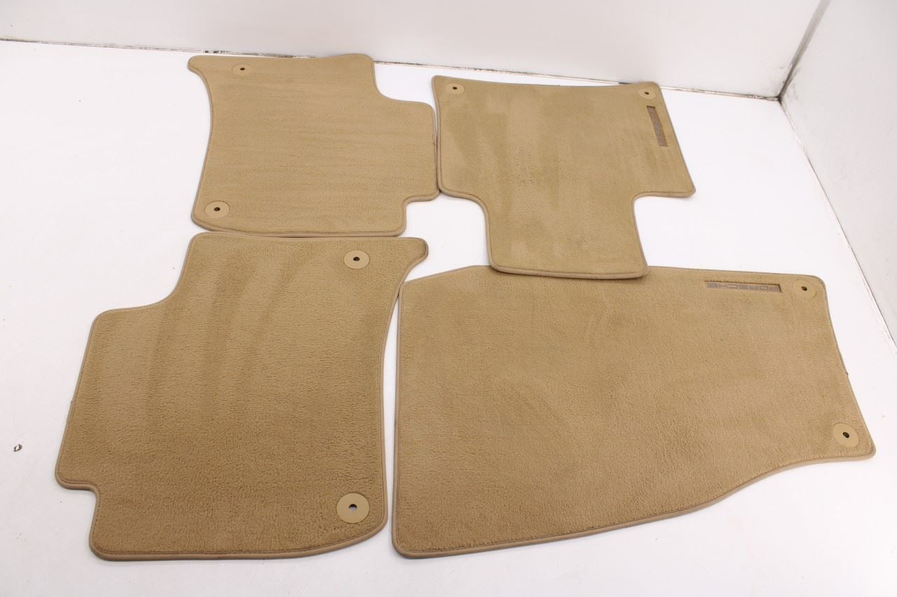 11-14 Porsche Cayenne S Front Rear RH and LH Side Interior Carpet Floor Mats Set0