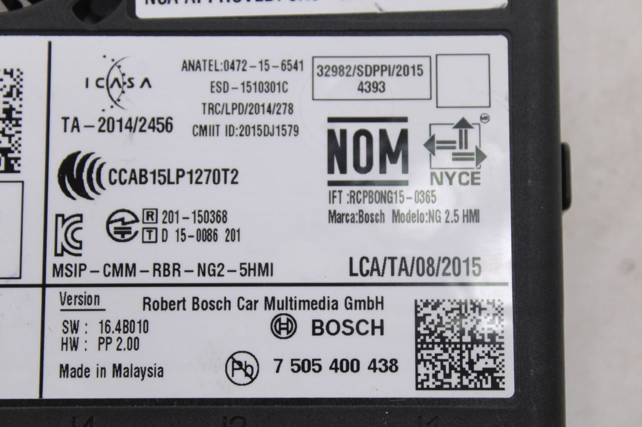 2018 Chevrolet Equinox LT Infotainment Display HM Control Module 84249384 OEM 14