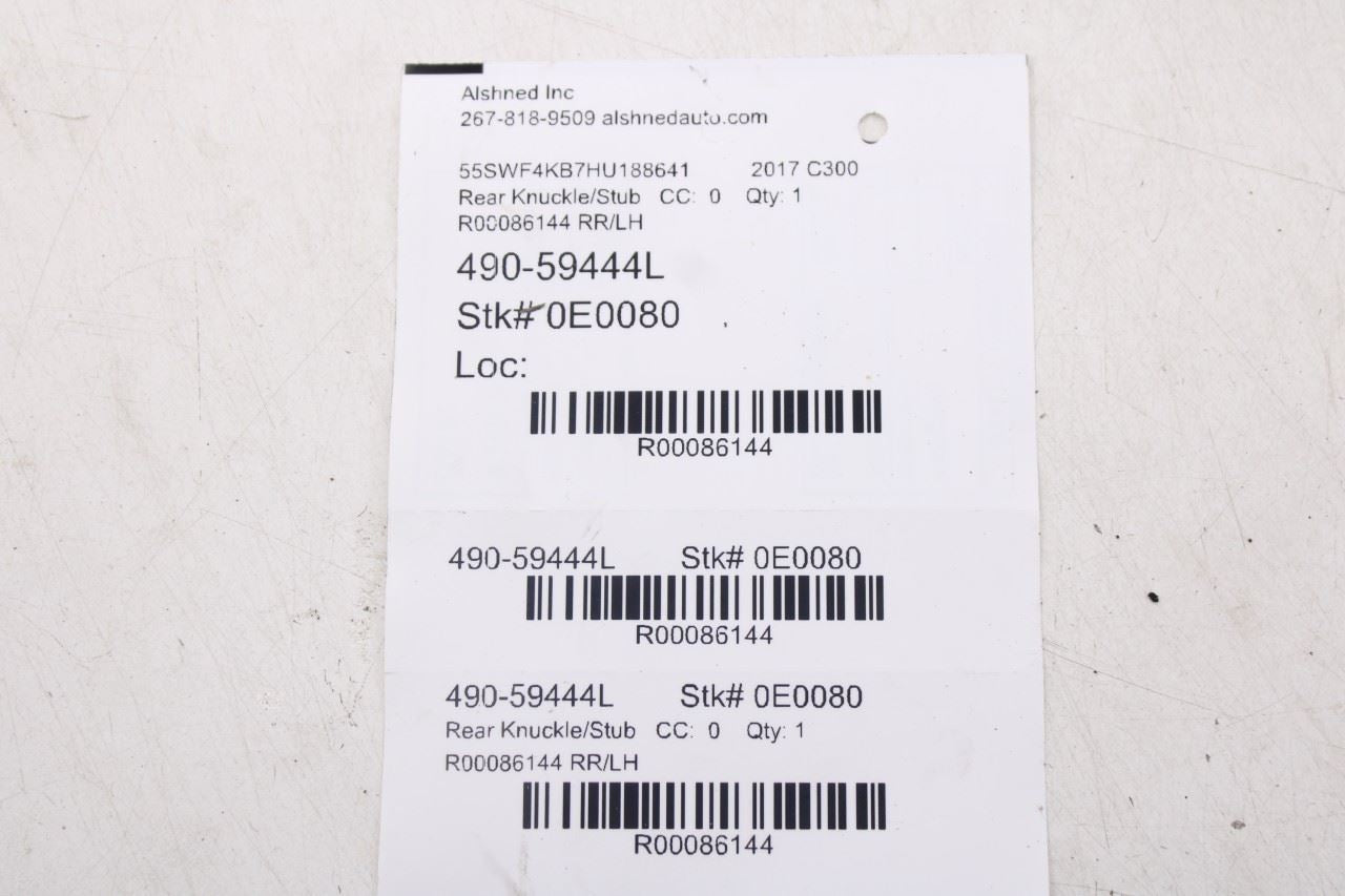 2015-2023 Mercedes-Benz C300 4Matic Rear Left Driver Side Spindle Knuckle Hub11