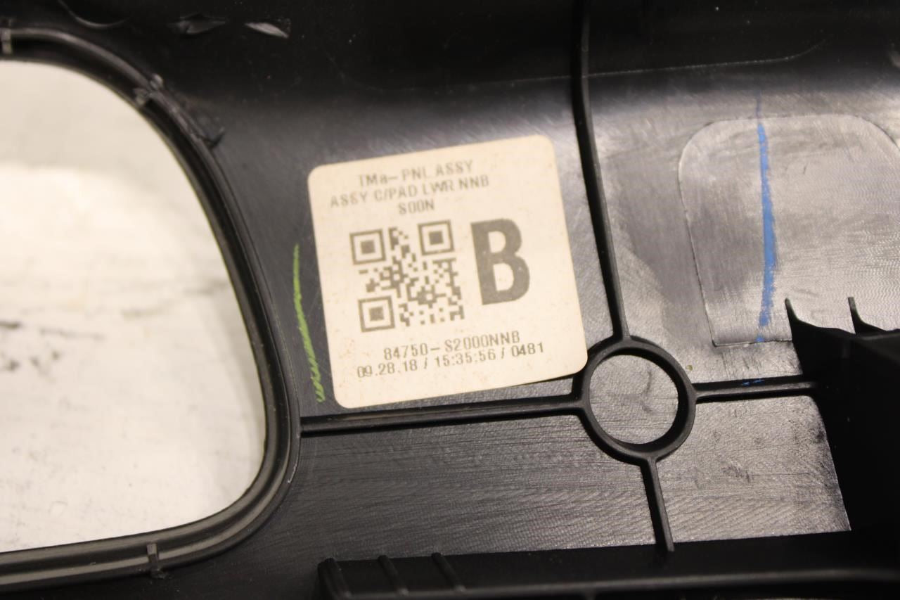 19-20 Hyundai Santa Fe FR LH Dash Lower Knee Bolster Trim Panel 84750-S2000-NNB - Alshned Auto Parts