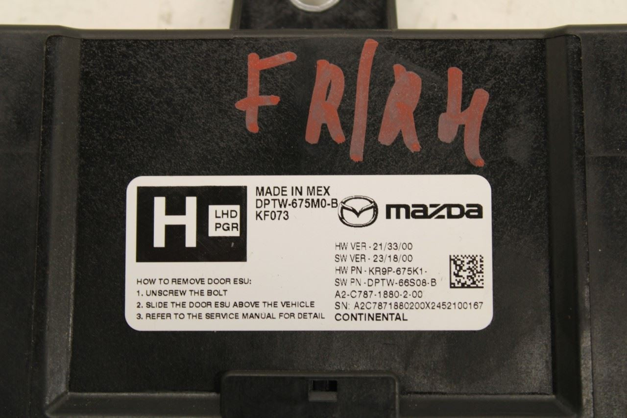 2024-2025 Mazda CX-30 2.5 S Front Right Electric Power Supply Control Module - Alshned Auto Parts