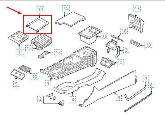 2017-2020 Jaguar XE R-Dynamic S Centre Console Panel Trim T4N32117 OEM - Alshned Auto Parts