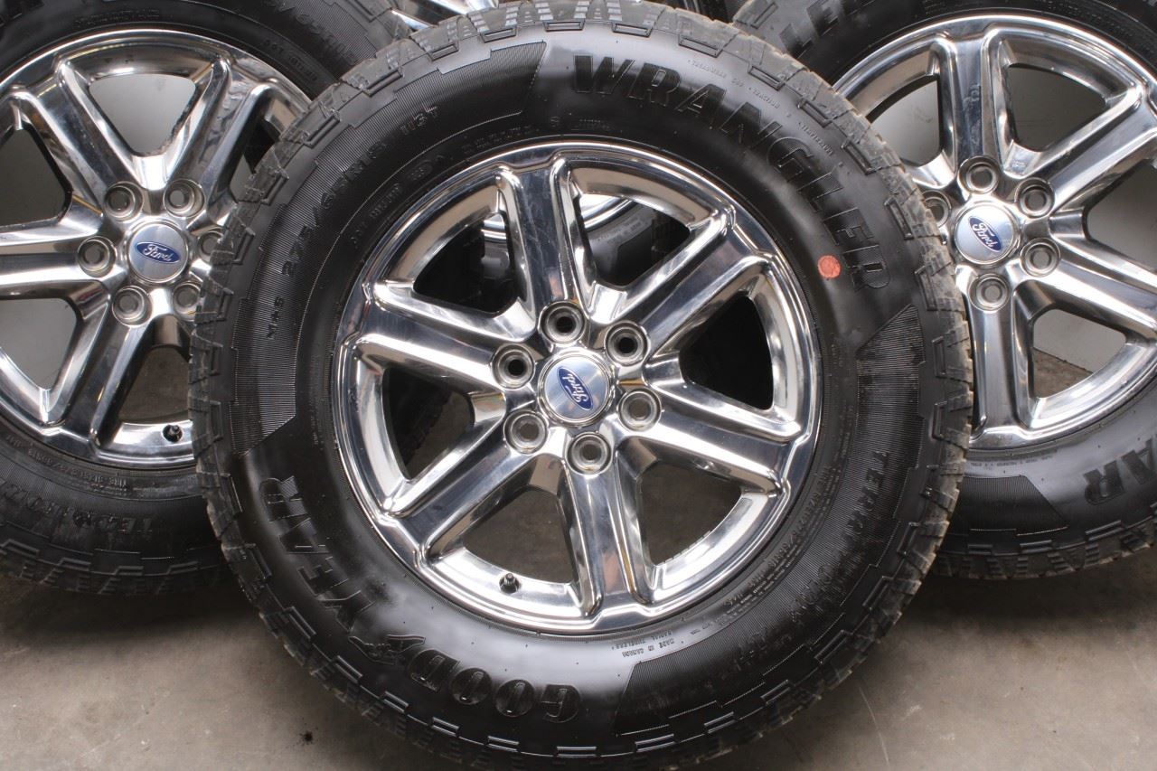 23-25 Ford F150 XLT Wheel Tire Goodyear Wrangler Territory AT 275/65R18 Set of 44