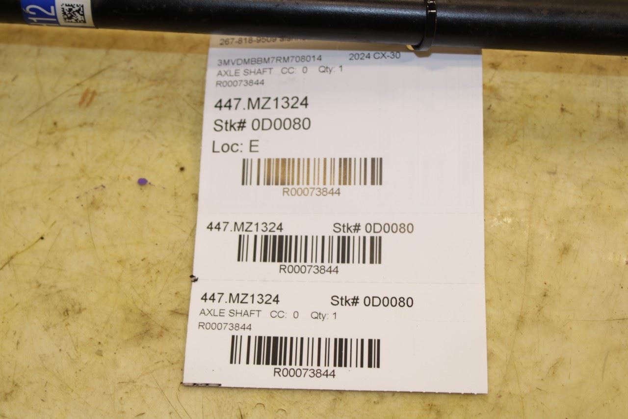 2024-2025 Mazda CX-30 2.5 S AWD Rear Left Driver Side CV Axle Drive Half Shaft - Alshned Auto Parts