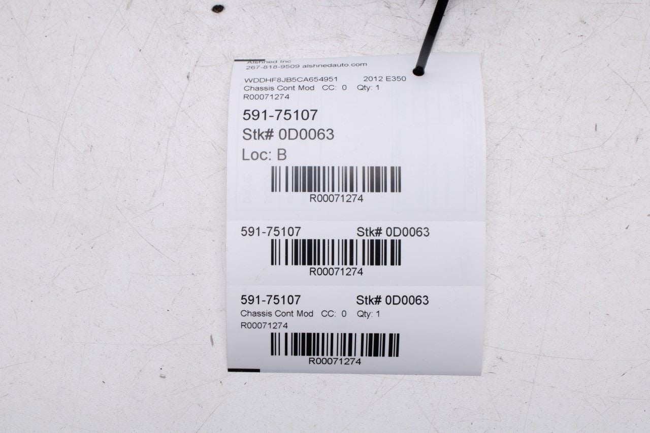 2012-2016 Mercedes-Benz E350 Sport 4MATIC 3.5L Fuel Pump Control Module - Alshned Auto Parts