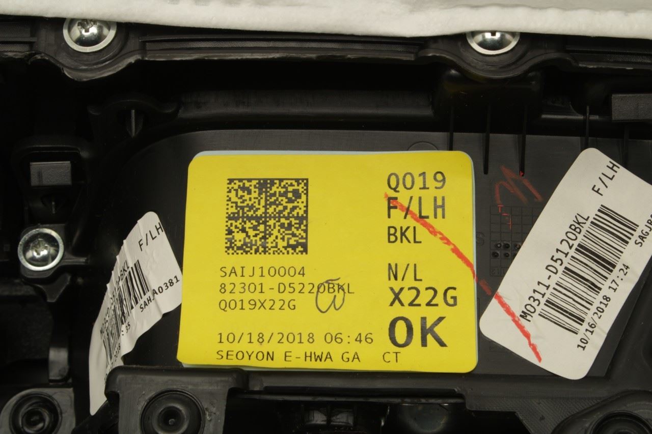 19-20 Kia Optima LX Front Left Driver Door Trim Panel 82301-D5220BKL OEM *ReaD* - Alshned Auto Parts