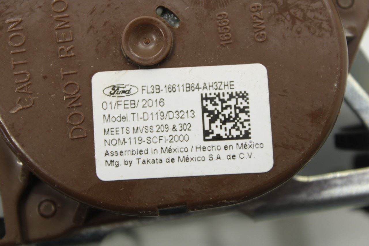 2015-17 Ford F150 Super Cab Lariat 2.7L Rear Center 2nd Row Seat Belt Retractor - Alshned Auto Parts