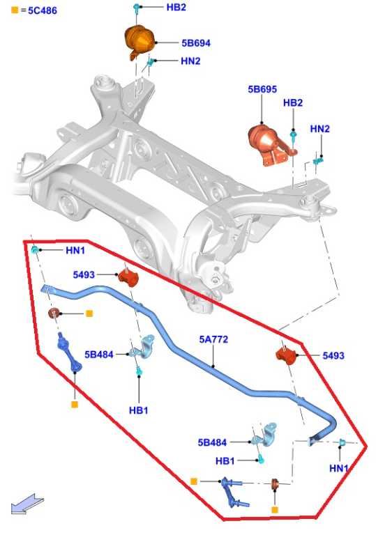 2015-2026 Ford Mustang GT RWD Rear Stabilizer Sway Anti-Roll Bar FR3Z-5A772-B1
